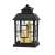 eCa LAMP54WZ1 Dekoratívny LED lampáš so sviečkami 23 cm, čierny