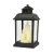 eCa LAMP54WZ2 Dekoratívny LED lampáš so sviečkami 23 cm, čierny