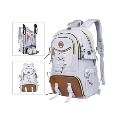 eCa PL181 Univerzální cestovní batoh, USB, voděodolný, 30 l, 52 x 34 x 19 cm, šedá