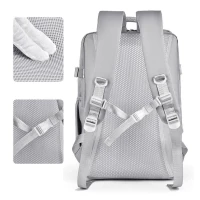eCa PL180 Elegantní cestovní batoh / kabinové zavazadlo, 25 l, 42 x 28 x 21 cm, šedá