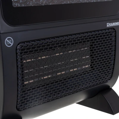 Kaminer 26317 Elektrický ohrievač s efektom kachlí na drevo, 2000 W