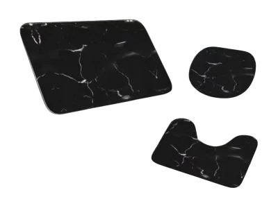 Pronett XJ5675 Koupelnová sada 3dílná, design černého mramoru