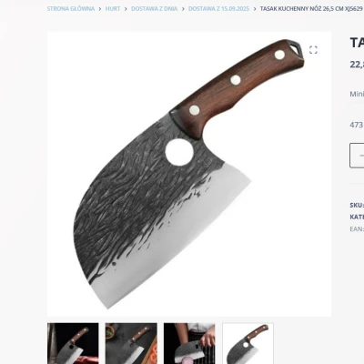 Pronett XJ5629 Nůž sekáček 26,5 cm