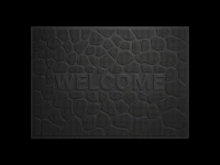 Pronett XJ5673 Venkovní gumová rohožka 40 x 60 cm, černá