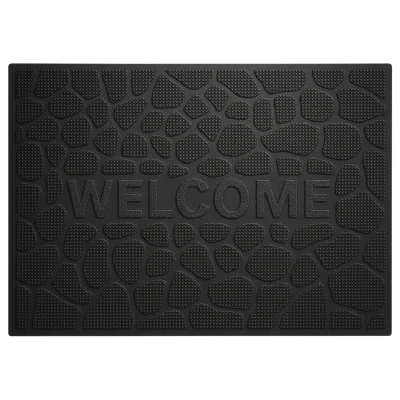 Pronett XJ5673 Venkovní gumová rohožka 40 x 60 cm, černá