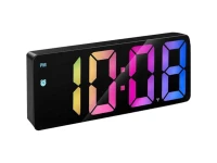 Pronett XJ5828 Multifunkčné hodiny s budíkom a teplomerom, čierne