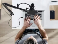 Verk 27598 Profesionálny štúdiový mikrofón s držiakom, USB, BM800 3.0M