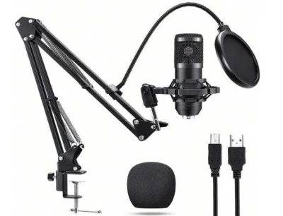 Verk 27598 Profesionálny štúdiový mikrofón s držiakom, USB, BM800 3.0M