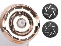 Verk 24527 Elektrický pilník na paty a chodidla, 6W, bílo-zlatý