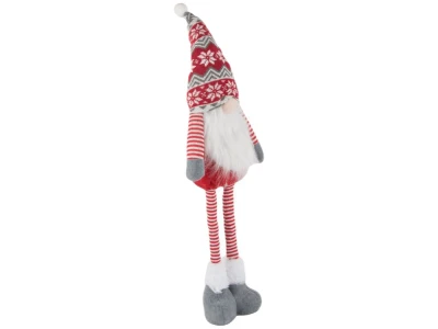 Verk 26241 Vánoční dekorace skřítek s teleskopickými nohami 50 - 70 cm, červený