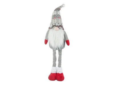 Verk 26241 Vánoční dekorace skřítek s teleskopickými nohami 50 - 70 cm, šedý