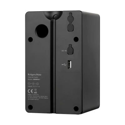 Kruger&Matz KM0818.1 Prenosné internetové rádio, Wi-Fi, Bluetooth, FM, čierne