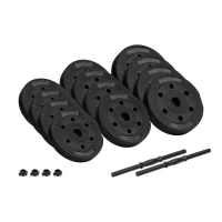 Rebel RBA-2328 Nastaviteľné činky 2 x 10 kg, čierne