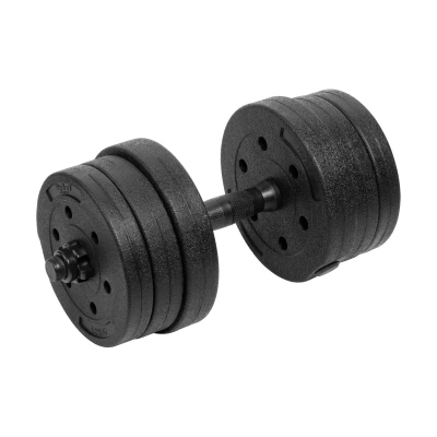 Rebel RBA-2328 Nastaviteľné činky 2 x 10 kg, čierne