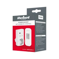 Rebel URZ1225-3 Diaľkovo ovládaná zásuvka 230V do 1000 W, biela