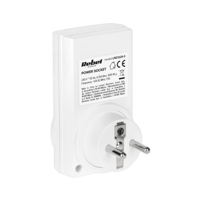 Rebel URZ1225-3 Diaľkovo ovládaná zásuvka 230V do 1000 W, biela
