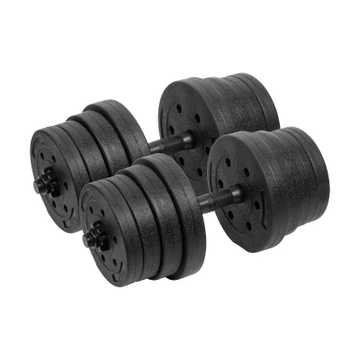 Rebel RBA-2328 Nastavitelné činky 2 x 15 kg, černé