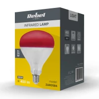 Rebel ZAR0584 Infračervená žárovka R125, 250W, E27, 1000 K, 400 lm