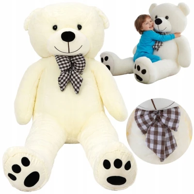 Kruzzel 25925 Velký plyšový medvěd 180 cm, krémový