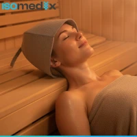 Isomedix 26455 Plstěná saunová čepice, šedá