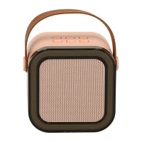 KIK KX3377 Karaoke Bluetooth reproduktor 6 W, 2x bezdrátový mikrofon, modrý