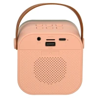 KIK KX3377 Karaoke Bluetooth reproduktor 6 W, 2x bezdrátový mikrofon, modrý