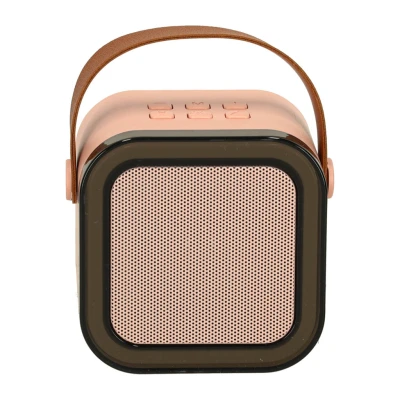 KIK KX3377 Karaoke Bluetooth reproduktor 6 W, 2x bezdrátový mikrofon, modrý