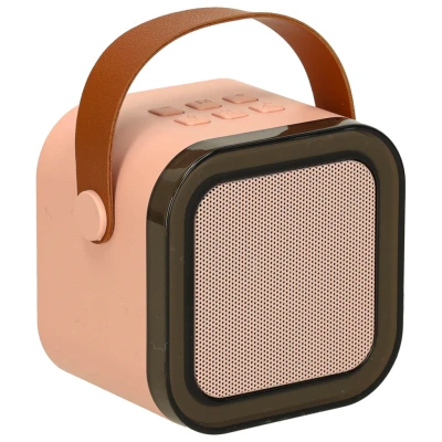 KIK KX3377 Karaoke Bluetooth reproduktor 6 W, 2x bezdrátový mikrofon, modrý