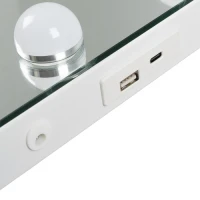 Soulima 26129 Kozmetické zrkadlo s 15 LED svetlami, 58 x 46 cm