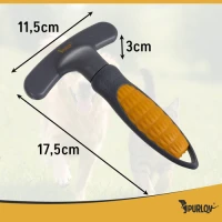 Purlov 26067 Kefa na vlasy pre domáce zvieratá, sivo-žltá