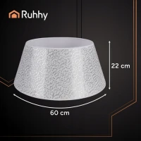 Ruhhy 25361 Kryt na vianočný stromček 60 x 22 cm, strieborný