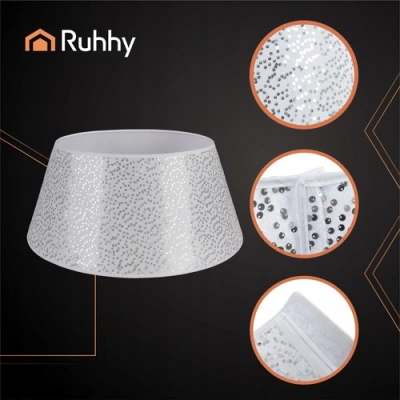 Ruhhy 25361 Kryt na vianočný stromček 60 x 22 cm, strieborný