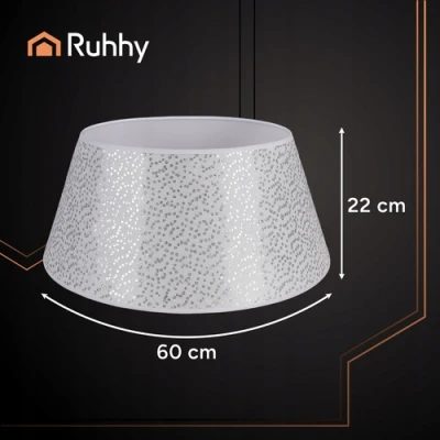 Ruhhy 25361 Kryt na vianočný stromček 60 x 22 cm, strieborný