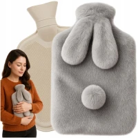 Ruhhy 26383 Láhev zahřívací termofor s fleecovým obalem 1,8 l
