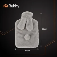 Ruhhy 26383 Láhev zahřívací termofor s fleecovým obalem 1,8 l