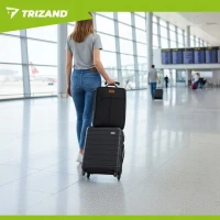 Trizand 26895 Cestovní batoh do letadla 20 l, černý