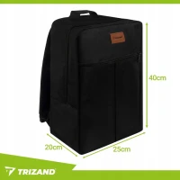 Trizand 26895 Cestovní batoh do letadla 20 l, černý