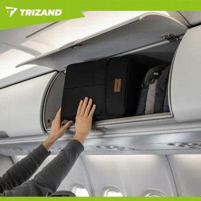 Trizand 26895 Cestovní batoh do letadla 20 l, černý