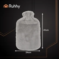 Ruhhy 26384 Láhev zahřívací termofor s fleecovým obalem 3,5 l