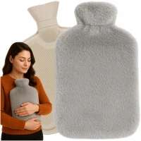 Ruhhy 26384 Láhev zahřívací termofor s fleecovým obalem 3,5 l