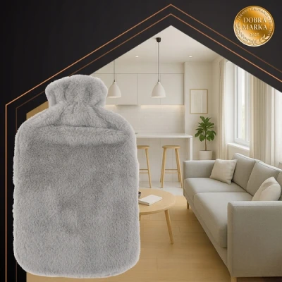 Ruhhy 26384 Láhev zahřívací termofor s fleecovým obalem 3,5 l