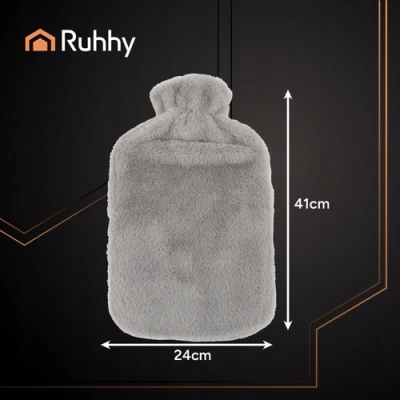Ruhhy 26384 Láhev zahřívací termofor s fleecovým obalem 3,5 l