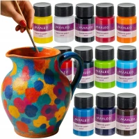 Maaleo 26296 Sada barev na sklo a keramiku 12 x 20 ml
