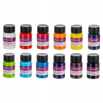 Maaleo 26296 Sada barev na sklo a keramiku 12 x 20 ml