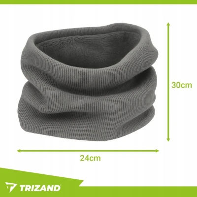 Trizand 20674 Pánsky zimný nákrčník, sivý