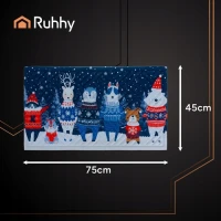 Ruhhy 26636 Vstupní rohožka se svátečním motivem 75 x 45 cm, modrá