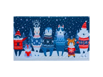 Ruhhy 26636 Vstupní rohožka se svátečním motivem 75 x 45 cm, modrá