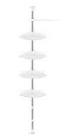 Ruhhy 26639 Teleskopická rohová polička, bílá