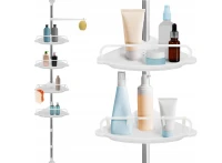 Ruhhy 26639 Teleskopická rohová polička, bílá