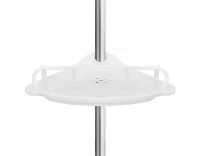 Ruhhy 26639 Teleskopická rohová polička, bílá